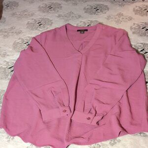 XL - Dalia V-Neck Blouse Dress Shirt